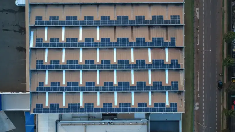 Usina solar Muffato — vista aérea 1