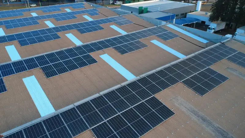 Usina solar Muffato — vista aérea 2